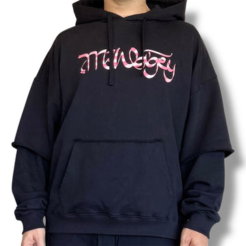 MoWagey Oversized Hoodie – Metallic Pink