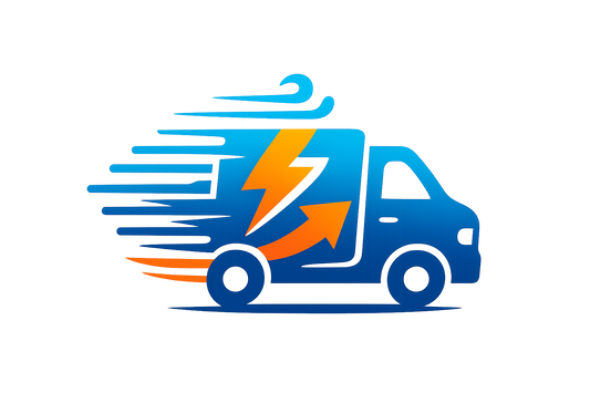 Generate a beautiful fast shipping icon
