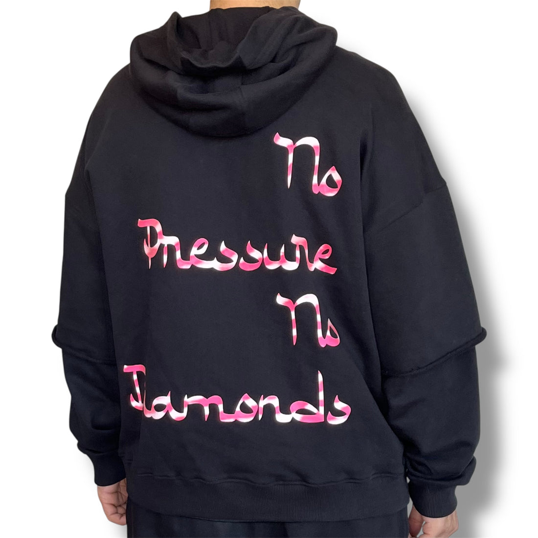 MoWagey Oversized Hoodie – Metallic Pink
