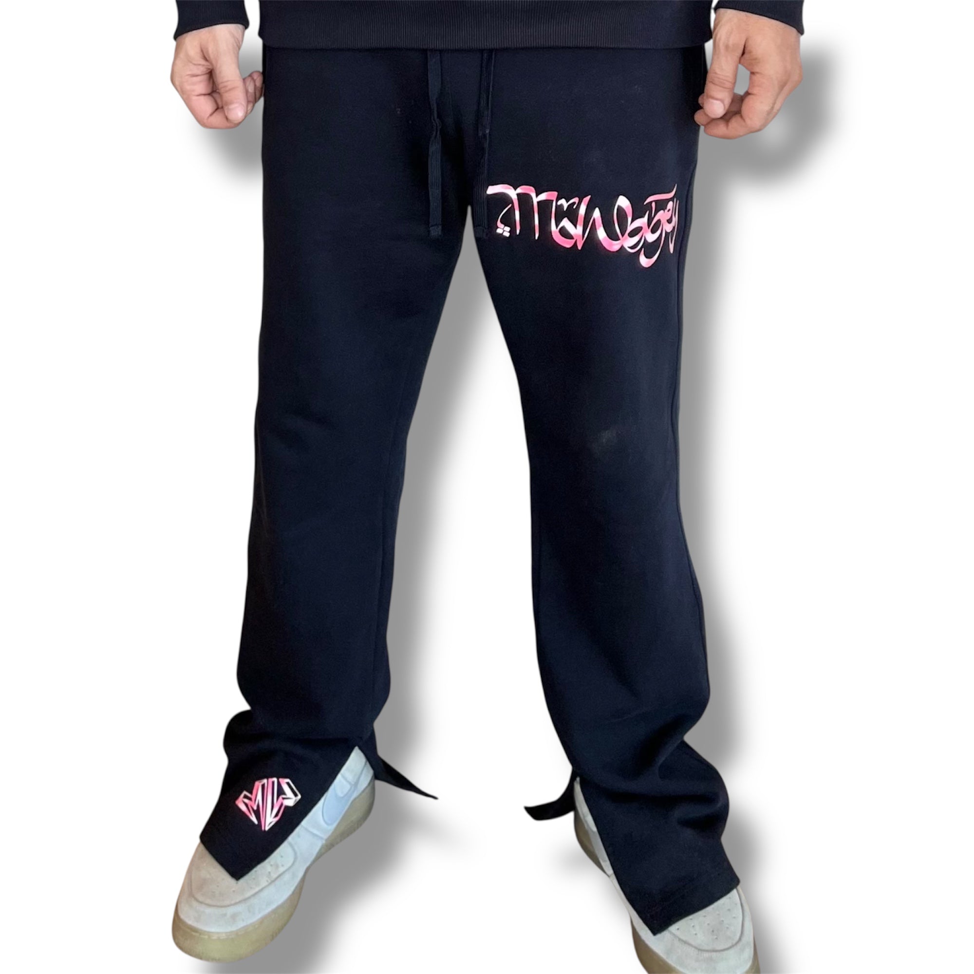 MoWagey Sweatpants – Metallic Pink