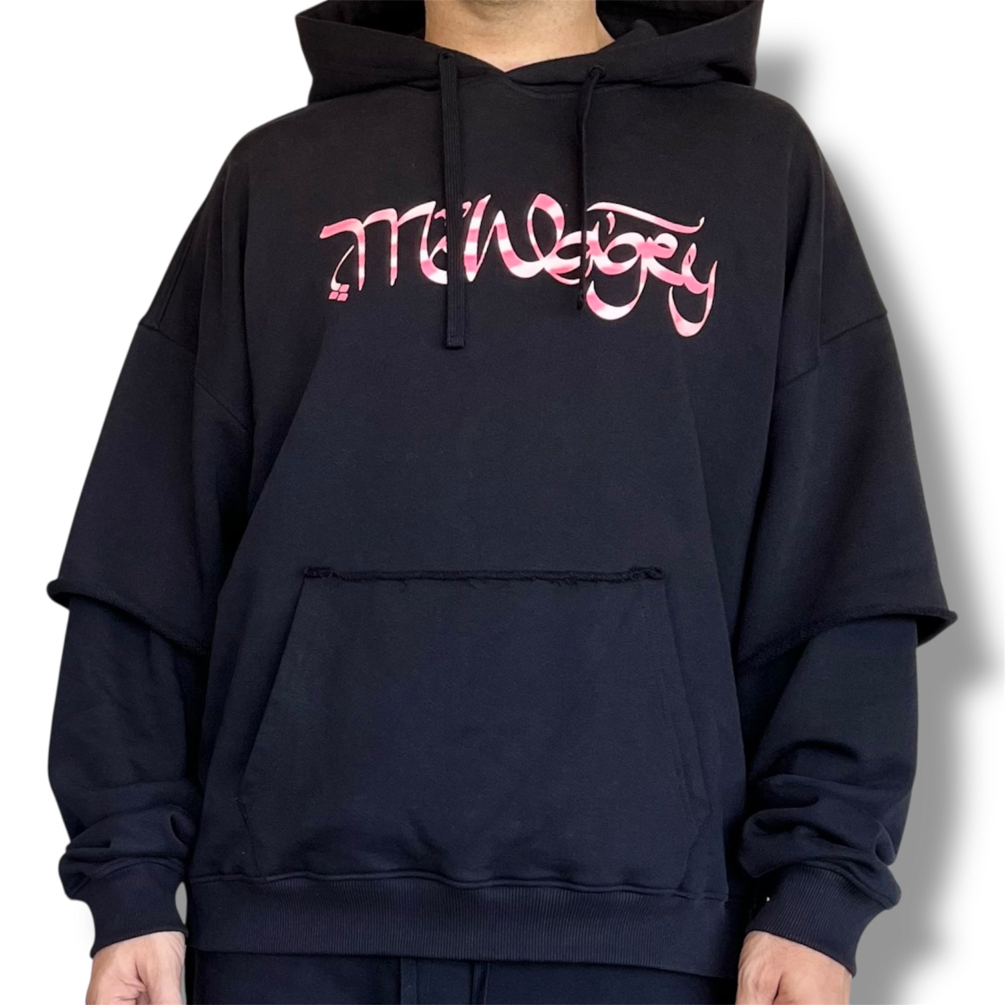 MoWagey Oversized Hoodie – Metallic Pink